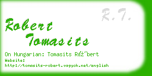 robert tomasits business card